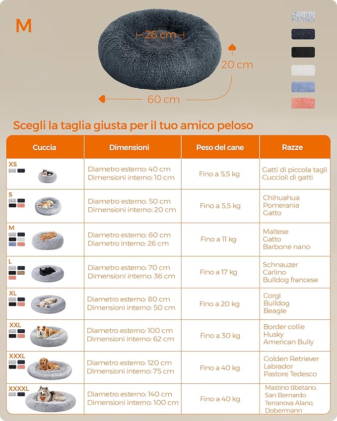 Cuccia per cani e gatti - Zampasoft™